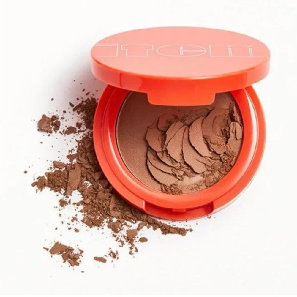 Pressed Bronzer Compact - Coral Case (Brown Shade)